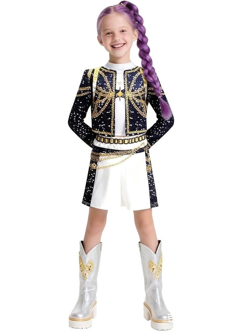 Kids Costumes Cosplay Girls Pop Singers Halloween Party Outfits Anime Christmas Party Carnival Uniform for Kids - Image 2